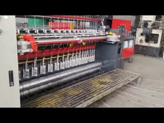 عرض شبكة 2440 مم آلة سياج عقدة ثابتة خط سلك مساحة 75 مم 220 فولت